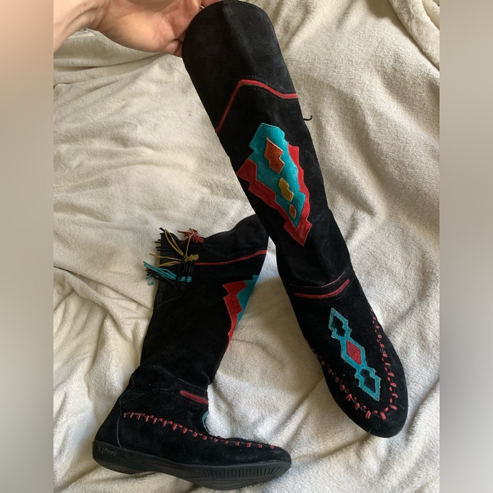 Leather Moccasin Native Boots - L.J. Simone